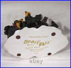 Bear Foots HTF The Perfect Tree LE Figurine Christmas Decor Jeff Fleming Rare