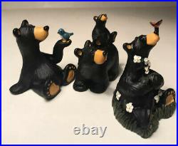 Bear Foots Jeff Fleming Big Sky Carvers Qty3 Figurine Collectible 2.75 High