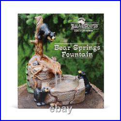 Bear Springs Outdoor Fountain by Jeff Fleming Bearfoots 9x12x10 110v