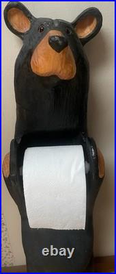 Bear Toilet Paper Holder by Big Sky Carvers Bears Jeff Fleming Real Wood
