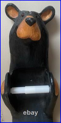 Bear Toilet Paper Holder by Big Sky Carvers Bears Jeff Fleming Real Wood