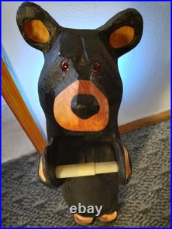 Bear Toilet Paper Stand from Big Sky Carvers Jeff Fleming originals