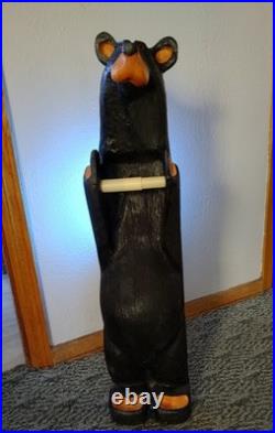 Bear Toilet Paper Stand from Big Sky Carvers Jeff Fleming originals