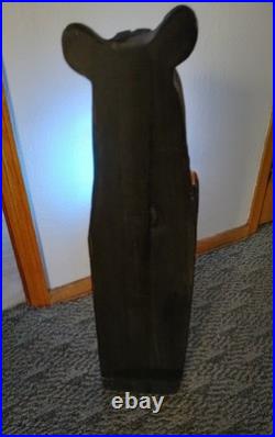 Bear Toilet Paper Stand from Big Sky Carvers Jeff Fleming originals