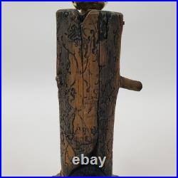 Bear in Log Lamp Jeff Fleming BearFoots Collection Big Sky Carvers Rustic Lodge