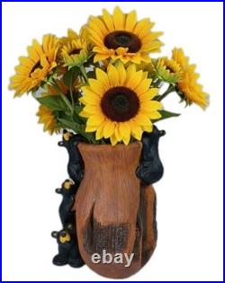 Bearfoots Barefoots Large Rare Curios Cubs Vase Rustic Cabin Decor Jeff Fleming