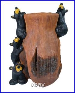 Bearfoots Barefoots Large Rare Curios Cubs Vase Rustic Cabin Decor Jeff Fleming