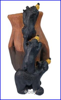 Bearfoots Barefoots Large Rare Curios Cubs Vase Rustic Cabin Decor Jeff Fleming