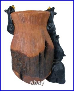 Bearfoots Barefoots Large Rare Curios Cubs Vase Rustic Cabin Decor Jeff Fleming