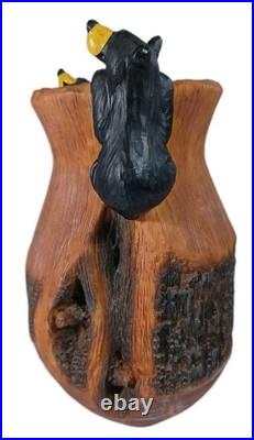 Bearfoots Barefoots Large Rare Curios Cubs Vase Rustic Cabin Decor Jeff Fleming