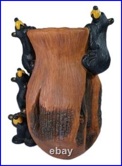 Bearfoots Barefoots Large Rare Curios Cubs Vase Rustic Cabin Decor Jeff Fleming