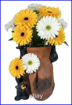 Bearfoots Barefoots Large Rare Curios Cubs Vase Rustic Cabin Decor Jeff Fleming
