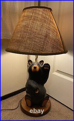 Bearfoots Bear Big Sky Carvers Wood Bear Table Lamp 26 Jeff Flemming