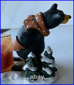 Bearfoots Bear Billy Candle Holder Snowshoes Big Sky Carvers Jeff Fleming