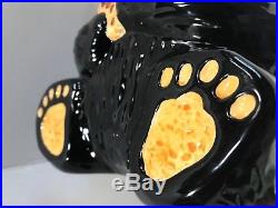 Bearfoots Bear Cookie Jar Table Top Ceramic Big Sky Carvers Large