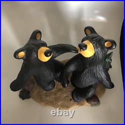 Bearfoots Bear Jeff Fleming Dancing Bears two Step in forest Big Sky Carvers 7x7