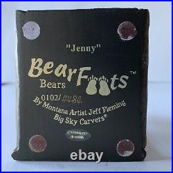 Bearfoots Bear Jenny Jeff Fleming Black Bear in Mirror Gift Big Sky Carvers