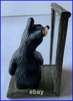 Bearfoots Bear Jenny Jeff Fleming Black Bear in Mirror Gift Big Sky Carvers