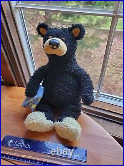 Bearfoots Bear Plush Big Sky Carvers Lil Joe Slippers Blanket 1996 Black Teddy