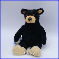 Bearfoots Bear Plush Lil Joe Slippers Blanket 1996 Black Teddy Big Sky Carvers