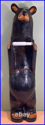 Bearfoots Bear Toilet Paper Holder Jeff Fleming Big Sky Carvers Rare Collectable