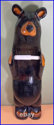 Bearfoots Bear Toilet Paper Holder Jeff Fleming Big Sky Carvers Rare Collectable