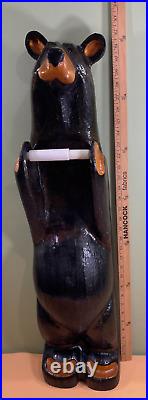 Bearfoots Bear Toilet Paper Holder Jeff Fleming Big Sky Carvers Rare Collectable