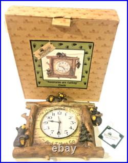 Bearfoots Bear Wall Clock Jeff Fleming Big Sky Carvers Mountains Are Calling SEE Bearfoots Bear Wall Clock Jeff Fleming Big Sky Carvers Mountains Are Calling SEE