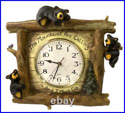 Bearfoots Bear Wall Clock Jeff Fleming Big Sky Carvers Mountains Are Calling SEE Bearfoots Bear Wall Clock Jeff Fleming Big Sky Carvers Mountains Are Calling SEE