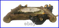 Bearfoots Bear Wall Clock Jeff Fleming Big Sky Carvers Mountains Are Calling SEE