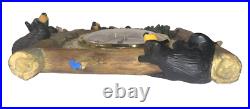 Bearfoots Bear Wall Clock Jeff Fleming Big Sky Carvers Mountains Are Calling SEE