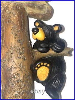 Bearfoots Bear Wall Clock Jeff Fleming Big Sky Carvers Mountains Are Calling SEE