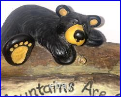 Bearfoots Bear Wall Clock Jeff Fleming Big Sky Carvers Mountains Are Calling SEE Bearfoots Bear Wall Clock Jeff Fleming Big Sky Carvers Mountains Are Calling SEE