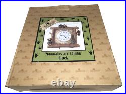 Bearfoots Bear Wall Clock Jeff Fleming Big Sky Carvers Mountains Are Calling SEE