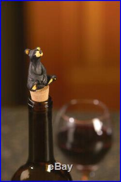 Bearfoots Bear Wine Stopper by Jeff Fleming Big Sky Carvers
