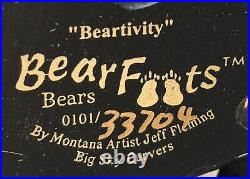Bearfoots Bears Beartivity Big Sky Carvers 7 Piece Nativity Set & Original Box