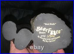 Bearfoots Bears Best Buds1702/2900 Candlestick/Vase Fleming Big Sky Carvers