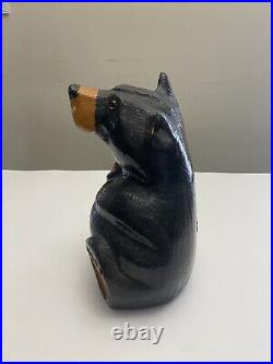 Bearfoots Bears Big Sky Carvers Jeff Fleming 9.5 Solid Wood Hand-Carved Rare