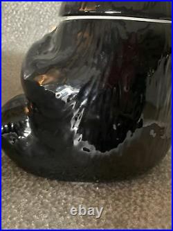 Bearfoots Bears Black Bear Cookie Jar By Jeff Fleming 13.6 x 10.4 x 11.2 inches
