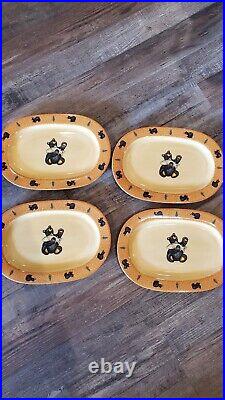 Bearfoots Bears By Jeff Fleming Big Sky Oval Plates 11 1/4 × 7 3/4 In. Set Of 4
