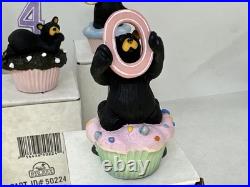 Bearfoots Bears By Jeff Fleming Happy Birthday Cupcake Figurines Big Sky Carvers
