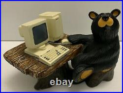 Bearfoots Bears E-bear Jeff Fleming Big Sky Carvers Retired Figurine Computer