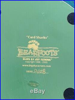 Bearfoots Bears Jeff Fleming Big Sky Carvers Card Sharks Bear
