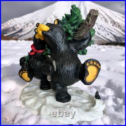 Bearfoots Bears Jeff Fleming Big Sky Carvers THE PERFECT TREE Retired Figurine
