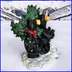 Bearfoots Bears Jeff Fleming Big Sky Carvers THE PERFECT TREE Retired Figurine
