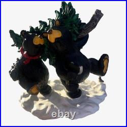 Bearfoots Bears Jeff Fleming Big Sky Carvers THE PERFECT TREE Retired Figurine