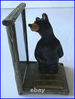 Bearfoots Bears Jenny Jeff Fleming Black Bear in a Mirror Gift Big Sky Carvers