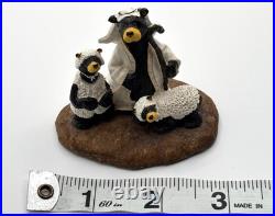 Bearfoots Bears Nativity Itty Bitty Beartivity Vtg Big Sky Carvers Jeff Fleming