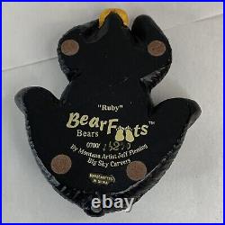 Bearfoots Bears Ruby Bear Figurine Jeff Fleming Big Sky Carvers