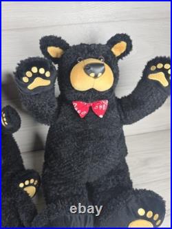 Bearfoots Bears Set of 3 Plush Bears by Big Sky Carvers Jeff Fleming SU42